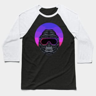 Gorilla Ski Mask Baseball T-Shirt